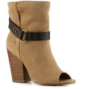 Mia Open-toe Booties